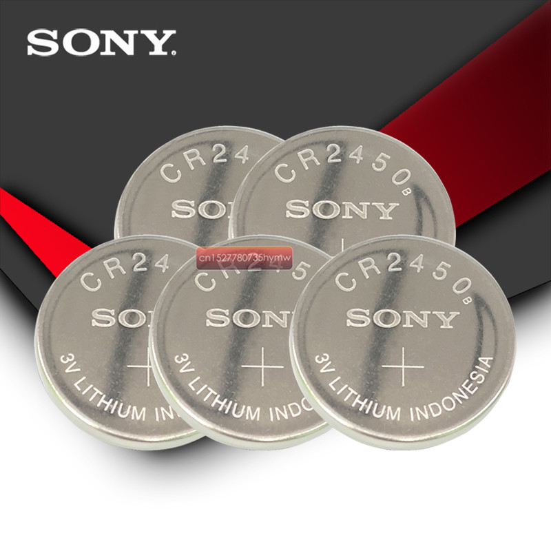 5pc Sony 100% Original CR2450 CR 2450 3V Lithium Coin watch Key Fobs  Battery Batteries For swatch watch For LEXUS Car Contro - Price history &  Review