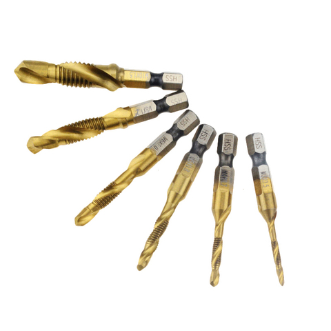 1pc Hand Tap Drill Bits HSS 4341 Screw Spiral Point Thread M3 M4 M5 M6 M8 M10 Metalworking Hex Shank Machine Tap Kit Metric Plug ► Photo 1/6