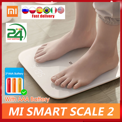 Buy Online Xiaomi Mi Smart Scale 2 Bt 5 0 Body Balance Test Body Composition Scale App Led Display Digital Fitness Health Weighing Scales Alitools