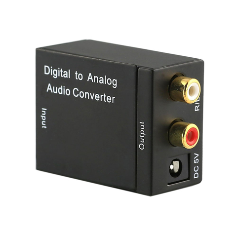 Digital to Analog Audio Converter Coaxial or Toslink Digital Audio to Analog L/R Audio Converter Adapter Digital Optical Adapter ► Photo 1/6