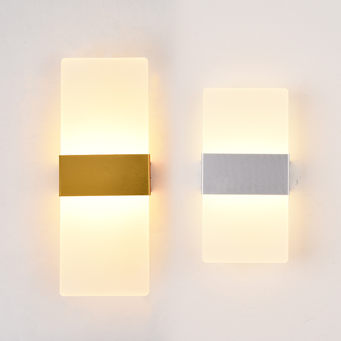 Modern Indoor Decor LED Wall Lamp Up and Down Double Head 3W/6W/12W Acrylic Wall Light For Bedroom Corridor Stairs AC110V 220V ► Photo 1/6