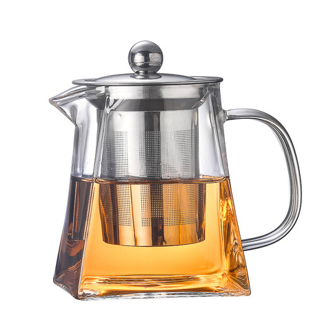 800ml Handmade Teapot With Filter Heat Resistant Glass Tea Pot Infuser Stainless Steel Kettle Wholesale Tea Pots Drinkware ► Photo 1/6