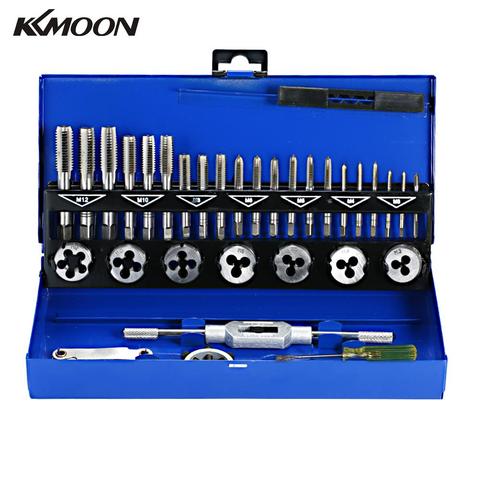 32 PCS M3-M12 HSS Tap Die Set Wrench Thread Cutting Tap Die Screw Thread Making Tool Bit Set Engineer Kit ► Photo 1/6