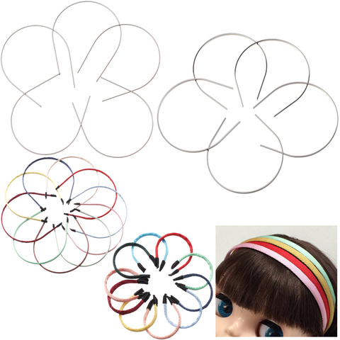 5 Pcs DIY Doll Headband Materials Multi Size Head Band Parts For 1/3 1/4 1/6 1/8 Dolls Cute Dolls Hair Decoration Accessories ► Photo 1/1