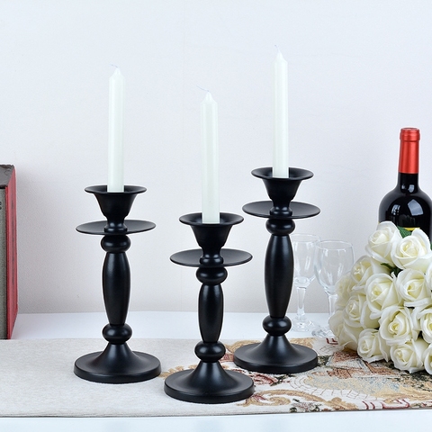 IMUWEN Metal Candle Holder Luxury Candlestick Fashion Wedding Christmas Table Stand Home Party Decor IM766 ► Photo 1/1