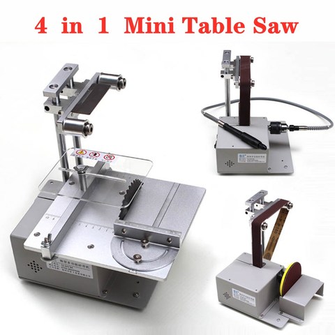 Electric Belt Sander Mini Ponceuse Multi-function Cutting Machine Table Saw DIY Woodworking Desktop Sanding Grinding Machine ► Photo 1/6