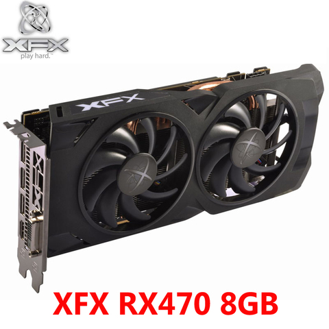 XFX RX 470 8GB 256Bit GDDR5 Graphics Cards For AMD RX 400 Series VGA Cards RX470 8GB Video Card 570 580 480 HDMI RX470-8GB Used ► Photo 1/1