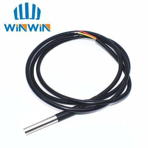 1pcs Stainless steel package Waterproof DS18b20 temperature probe temperature sensor 18B20 ► Photo 1/1