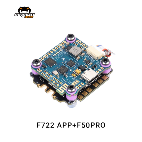 Diatone MAMBA F722 APP WIFI Flight Controller Stack F722S 50PRO 3-6S 32Bit BLHeli32 50A ESC 6S 4 in 1 Dshot1200 Brushless ESC ► Photo 1/6