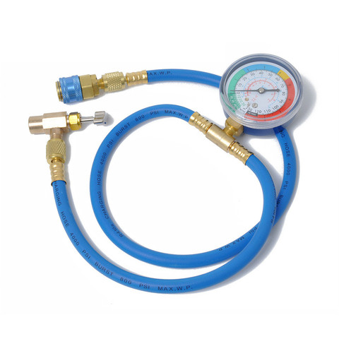 R134A Car AC Air Conditioning Refrigerant Recharge Hose w/ Pressure Gauge Measuring Kit Copper Auto Car Accessories ► Photo 1/6