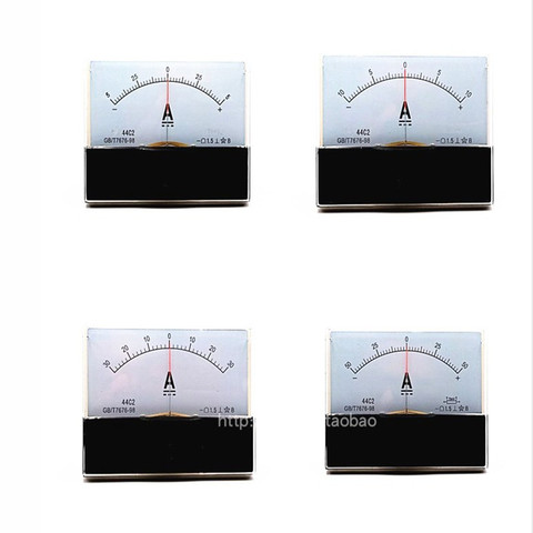 DC -50A-0-50A +-50A -10A -20A -30A -100A -150A -500A  Analog Ammeter Panel AMP Current Meter Gauge 44C2 Amperimetro Amperemeter ► Photo 1/5