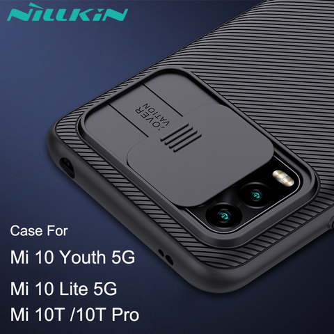 Camera Protection Case For Xiaomi Mi 10 Youth 5G Cover Mi 10T Pro MI10 Lite NILLKIN Camshield Slide Cover Lens Protection Case ► Photo 1/6