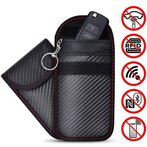 2022 RFID Signal Blocking Bag Cover Signal Blocker Case Faraday Cage Pouch For Keyless Car Keys Radiation Protection Cell Phone ► Photo 1/6