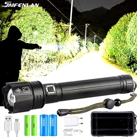 xhp90 xhp90.2 xhp70.2 Powerful USB LED Flashlight Torch Hand lamp 26650 18650 Rechargeable Tactical Flashlight ► Photo 1/6