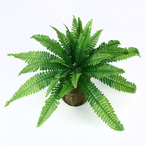 58cm 24 Heads Large Artificial Palm Tree Tropical Fake Fern Leafs Silk Persian Leaves Wall Hanging Plants For Home Garden Decor ► Photo 1/6