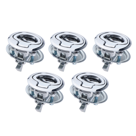 5x Marine Boat 316 Stainless RV Door Lock Flush Pull Locker for Hatch Latch Lift Handle Cabinet Door Lock Latch for Yacht Deck ► Photo 1/6