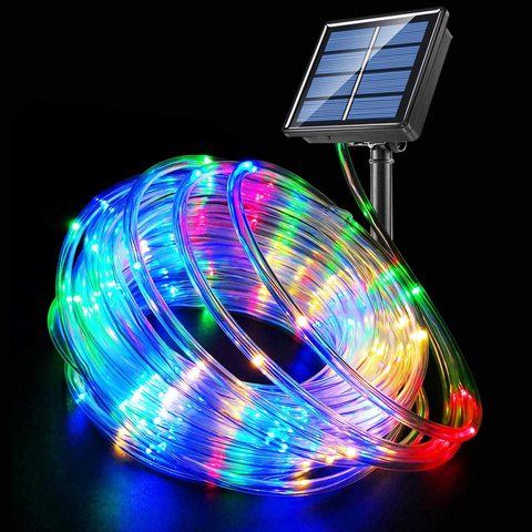 Solar String Fairy Lights 7.5M/12M LED Waterproof Outdoor Garland Solar Power Rope Tube Lamps for Christmas Garden Decoration ► Photo 1/6