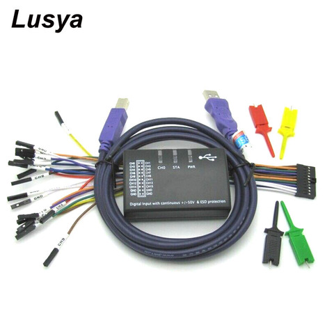 Saleae USB Logic 100MHz 16Ch Logic Analyzer for ARM FPGA E4-004 ► Photo 1/6