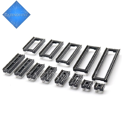 10PCS Sockets DIP6 DIP8 DIP14 DIP16 DIP18 DIP20 DIP28 DIP32 DIP40 pins Connector DIP Socket 6 8 14 16 18 20 24 28 32 40 pin ► Photo 1/6