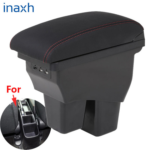 For Honda Fit Armrest For Honda Jazz /Fit Car Armrest box 2014 2015 2016 2017 2022 Retrofit parts Interior Storage box 3USB ► Photo 1/6