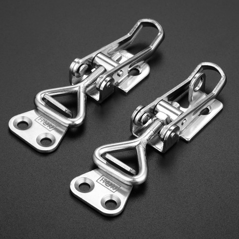 1Pc Adjustable Spring Loaded Toggle Case Box Chest Trunk Clamp Latch Catches Hasp Durable Stainless Steel Furniture Fittings ► Photo 1/6