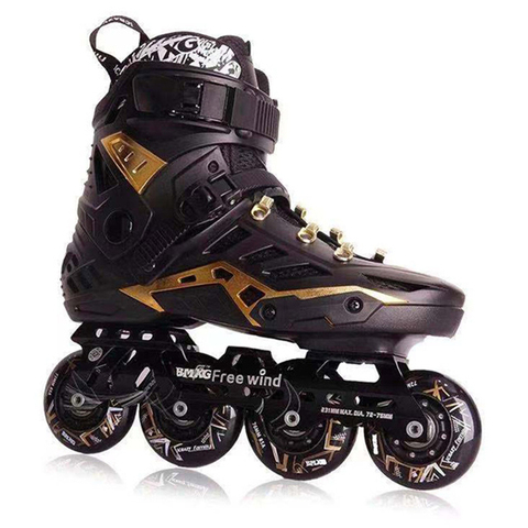 JK Slalom Skate Inline Skates Professional Adult Roller Skating Shoes Sliding Free Skate Patins 35-46 Good As SEBA Sneakers ► Photo 1/6