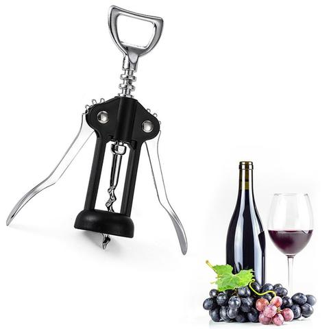 Portable Stainless Steel Red Wine Opener Wing Type Metal Wine Corkscrew Bottle Openers Corkscrews Wine Cork Remover ► Photo 1/6