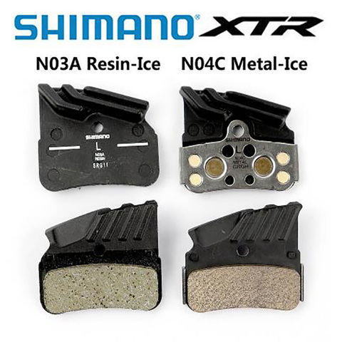 Shimano DEORE XTR N03A N04C Disc Brake Pads N03A Resin N04C Metal Ice Tech Cooling Fin Ice Tech Pad Mountain M7120 M8120 M9120 ► Photo 1/3