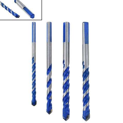1PCS Blue 6mm to 12mm Multifunctional Glass Drill Bit Twist Spade Drill Triangle Bits For Ceramic Tile Concrete Glass Marble ► Photo 1/6