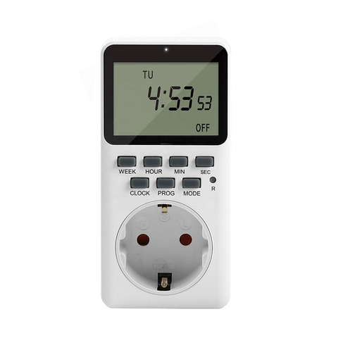 EU US UK Plug Kitchen Timer Electronic Digital Timer Switch Outlet Week 12/24 Hour Cyclic Program Timing Socket 20 group setting ► Photo 1/6