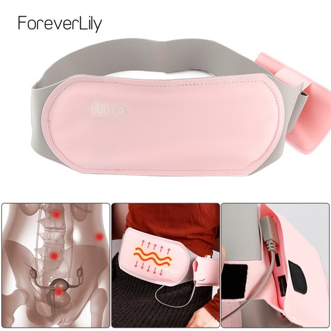 Washable Warm Palace Belt Electric Heating Lady Uterus Menstrual Stomachache Waist Pain 6 Modes Massager Hot Compress Artifact ► Photo 1/6