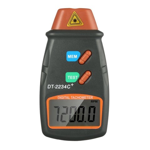 DT2234C+ Handheld LCD Digital Mini Non-contact Laser Photo Tachometer RPM Speed Measurement Meter Speedometer ► Photo 1/1