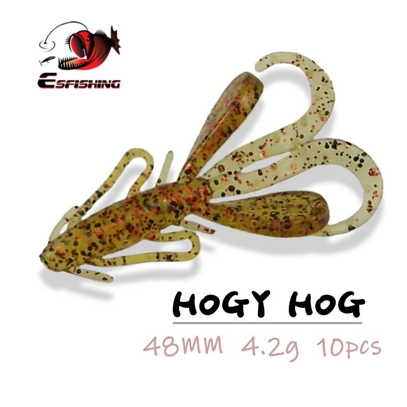 ESFISHING Shrimp Lures Hogy Hog 48mm 10pcs Artificial Bait Crankbait Iscas  Artifical Soft Lures for Fishing Zander Pike Trout - Price history & Review, AliExpress Seller - ESFISHING Official Store