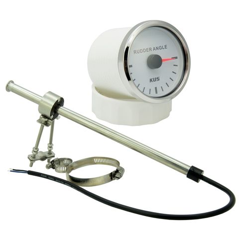 KUS 52mm Boat Rudder Angle Gauge Indicator 87-900ohms With Marine JSM4480 Rudder Angle Sensor ► Photo 1/3