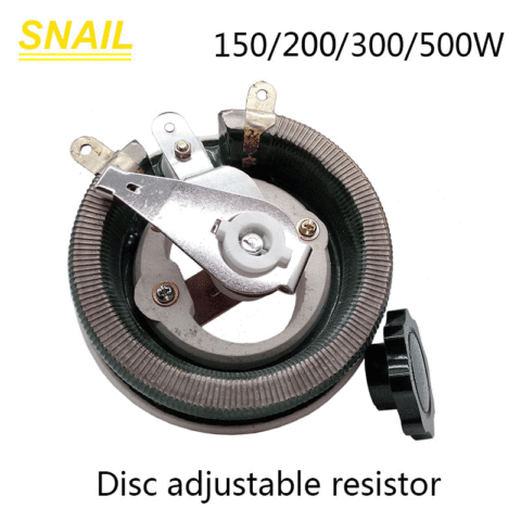 150W 300W 500W High Power rheostat,rotary variable wire wound resistor,Disc shape,Adjustable resistor,Sliding rheostat ► Photo 1/4