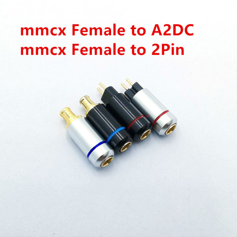 2 pcs mmcx female to A2DC/ 0.78mm 2Pin custom made universal pin Socket  mmcx cable adapter ► Photo 1/6