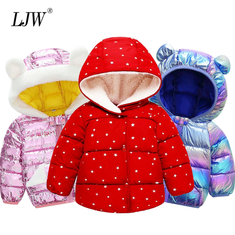 Autumn Winter boys warm Jacket For Girls Christmas Coat Baby Girls Jacket Lamb cashmere Kids Hooded Outerwear Infant Girls Coat ► Photo 1/6