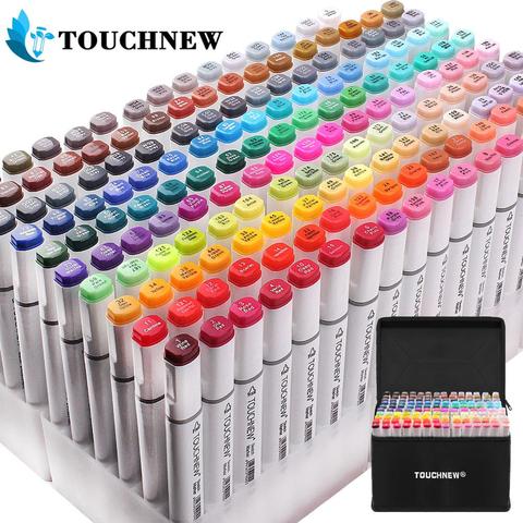 168 Colors Dual Tip Marker Pens Set, Art Students Animation