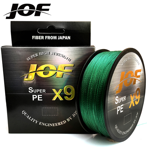 JOF 9 Strands 500M 300M 100M PE Braid Fishing Line Sea Saltwater Multifilament Fishing 9 Weaves 100% SuperPower ► Photo 1/6