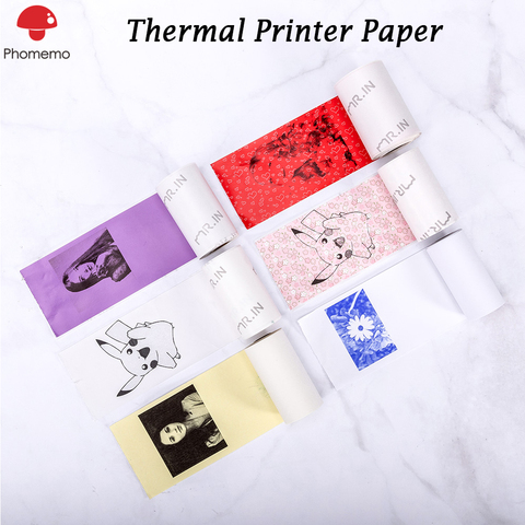 Phomemo Printable Thermal Paper Self-adhesive Sticker Paper Roll for Phomemo M02/M02S/M02 Pro Printer Label Printing Paper ► Photo 1/6