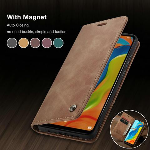 Magnetic Leather phone Case For Huawei P30 P20 P40 lite Pro Retro case for P Smart 2022 mate 30 pro Wallet Card Flip Stand Cover ► Photo 1/6