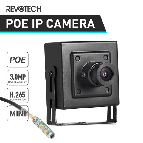 POE H.265 Audio HD 3MP Mini Type Indoor IP Camera 1296P / 1080P Metal Security Camera ONVIF P2P Surveillance Video CCTV Cam ► Photo 1/6