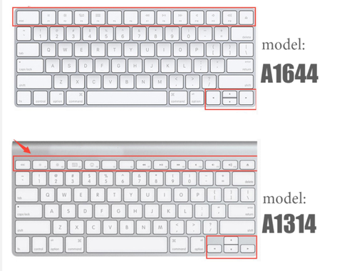 Silicone Keyboard cover Protector Skin US EU Version For Apple Bluetooth Wireless keybord MLA22LL A1644 A1314 IMAC Desktop PC ► Photo 1/6