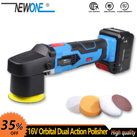 NEWONE 16V Dual Action Orbital Polisher DA Car Polishing Tool Variable Speed Sander Buffing Waxing Machine Sanding Pad NEWONE ► Photo 1/6