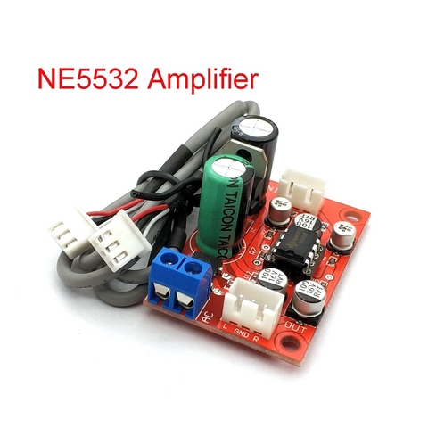 NE5532 Audio OP AMP Moving Coil Microphone Preamps Pre-Amplifier Pre-amp Magnetic Head Phono Amplifier Board DC9-24V AC8-16V ► Photo 1/4