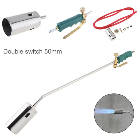 50mm Double Switch Type Liquefied Gas Torch Welding Spitfire-Gun Support Oxygen Acetylene Propane for Barbecue / Hair Removal ► Photo 1/6