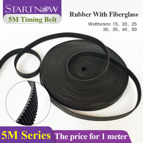 HTD 5M Series Open-Ended Timing Belt Transmission Belts Width 10 15mm 20 25 30 40 50 For 3D Printer Fiber YAG CO2 Laser Machine ► Photo 1/6