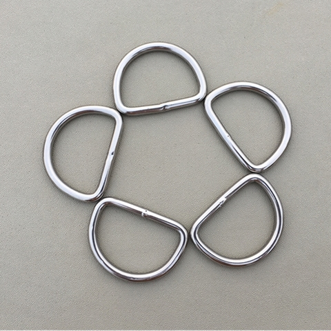 10pcs D-Ring Buckle  For Belt Garment Bag Stainless Steel Metal Buckle Strong Not Peeling Color-fast 50mm ► Photo 1/6