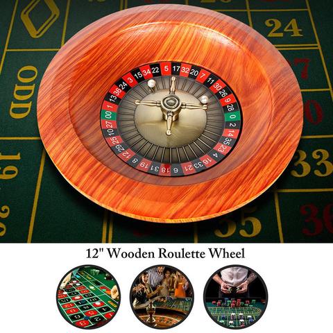 Wooden Roulette Wheel Set bingo Turntable Leisure Table Games for Drinking entertainment singing party bingo game Adults Child ► Photo 1/6