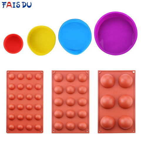 Chocolate Sphere Molds, Silicone Baking Mold, Round Ball Circle